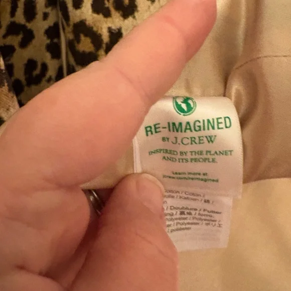 J.Crew Collection Leopard Tailored Trench Coat - Picture 6 of 10